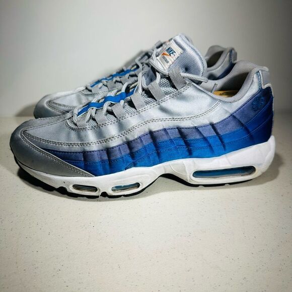 Nike Air Max 95 SE Pinwheel Blue Nebula Purple Grey AJ2018-001 Mens Size 11 - Picture 4 of 8